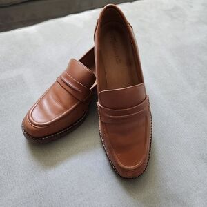 Madewell Corinne Lugsole Brown Leather Loafers